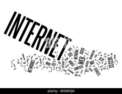 An image of a nice internet text cloud Stock Photo