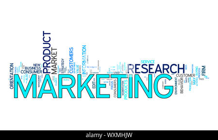 An image of nice marketing text cloud Stock Photo