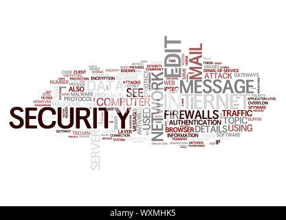 An image of an internet security text cloud Stock Photo