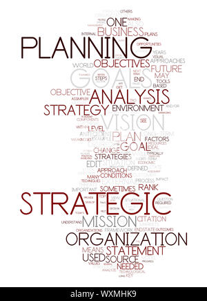 An image of a nice strategy text cloud Stock Photo