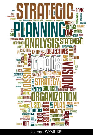 An image of a nice strategy text cloud Stock Photo