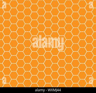 honey combs seamless pattern, vector illustration . Template for your design Stock Vector