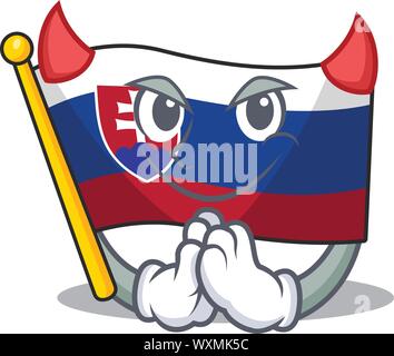 Angry flag slovakia isolated in the cartoon Stock Vector Image &amp; Art ...