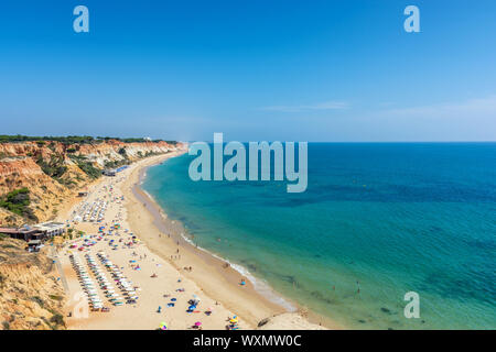 Praia da Falésia near Albufeira as one of the longest beaches in the Algarve Stock Photo