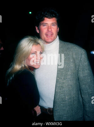 Beverly Hills, California, USA 13th December 1994 Actress Pamela Bach and actor David Hasselhoff attend 20th Century Fox's 'Nell' Premiere on December 13, 1994 at Academy Theatre in Beverly Hills, California, USA. Photo by Barry King/Alamy Stock Photo Stock Photo