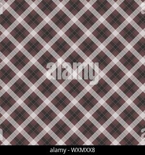 Brown Gingham pattern. Texture from squares for - plaid, tablecloths, clothes, shirts, dresses, paper, bedding, blankets, quilts and other textile pro Stock Vector