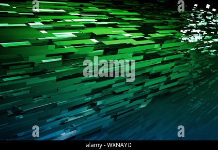 File Transfer Moving Data Over the Internet Stock Photo