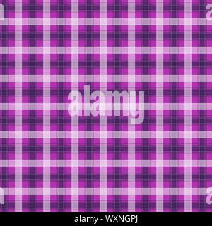 Purple Gingham pattern. Texture from squares for - plaid, tablecloths, clothes, shirts, dresses, paper, bedding, blankets, quilts and other textile pr Stock Vector