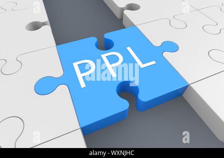 Pay per Lead - puzzle 3d render illustration Stock Photo