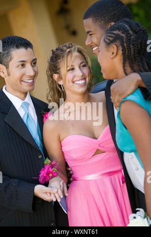 Dating Couples at Formal Dance Stock Photo