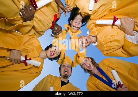 Graduates in a Circle Stock Photo