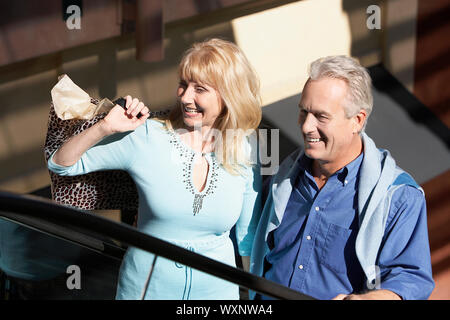 Couple on Shopping Trip Stock Photo