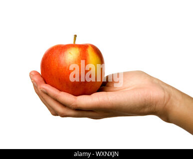 Apple in Hand Stock Photo