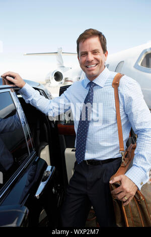 Man Leaving for Business Trip Stock Photo
