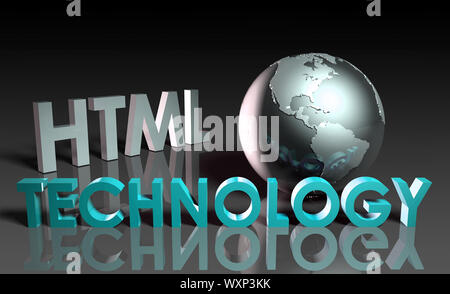 HTML Technology Internet Abstract as a Concept Stock Photo