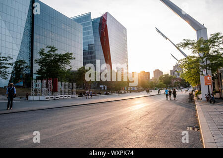 Place des Arts - arts center in Montreal, largest cultural and artistic complex in Canada Stock Photo