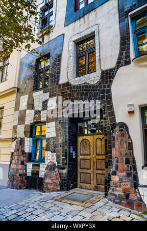 Kunst Haus Wien - Hundertwasser Museum, Vienna, Austria. Stock Photo