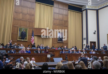 Washington, DC, USA. 17th Sep 2019. Corey Lewandowski, former Campaign Manager for the Donald Trump 2016 Presidential Campaign testifies during a House Judiciary Committee hearing on presidential obstruction of justice and abuse of power, on Capitol Hill in Washington, DC on Tuesday, September 17, 2019    Photo by Tasos Katopodis/UPI Credit: UPI/Alamy Live News Stock Photo