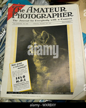 The Amateur Photographer magazine, 1939, found in an antiques shop in Lincolnshire, UK Stock Photo