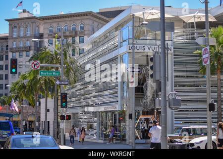 Louis Vuitton's Flagship Store At The Corner Of Rodeo Drive And