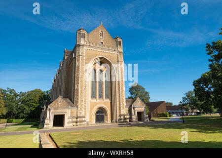 Charterhouse School, a historic boarding school in Surrey, England, UK. The Memorial Chapel designed by Sir Giles Gilbert, consecrated in 1927. Stock Photo