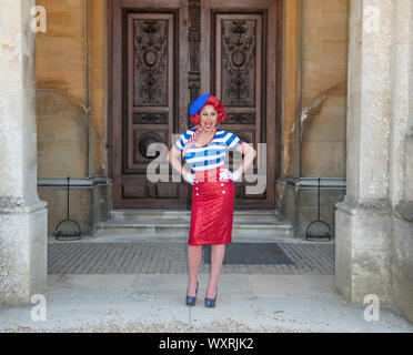Aylesbury, Buckinghamshire, UK. 17th Sep, 2019. AYLESBURY - ENGLAND - Sep 17: La Voix (Polly Pot et Pan) attends the Beauty & The Beast pantomime press launch at Waddesdon Manor, Aylesbury, UK on the 17 September 2019 Gary Mitchell/Alamy Live News Stock Photo