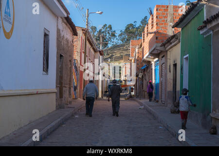 Village of Tarabuco, district Sucre, Bolivia, Latin America Stock Photo