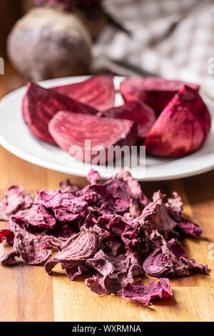 Tasty raw beetroot. Dried beetroot. Stock Photo