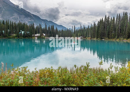 Emerald Lake in Yoho National Park, Canada Stock Photo