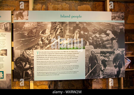 Museo del pueblo de St. Kilda. Village Bay. Isla St. Kilda. Outer Hebrides. Scotland, UK Stock Photo