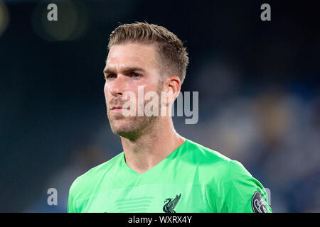 Napoli, Italy. 17th Sep, 2019. Adrian of Liverpool during the UEFA Champions League match between Napoli and Liverpool at Stadio San Paolo, Naples, Italy on 17 September 2019. Credit: Giuseppe Maffia/Alamy Live News Stock Photo