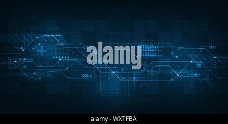 Abstract background vector about complex digital work. Stock Vector