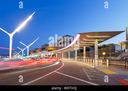 Los Angeles, California – April 14, 2019: Los Angeles International airport (LAX) in the United States. Stock Photo