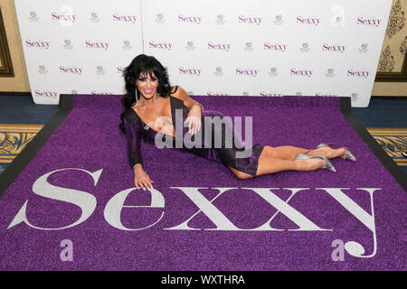 Las Vegas, NV, USA. 17th Sep, 2019. ***HOUSE COVERAGE*** Star of Sexxy The Show, Jennifer Romas pictured at the viewing party as SEXXY The Show premieres on The Real Housewives of Orange County at Westgate Las Vegas Resort & Casino in Las Vegas, NV on September 17, 2019. Credit: Gdp Photos/Media Punch/Alamy Live News Stock Photo