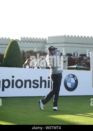 Virginia Water, UK. 18th Sep, 2019. Wentworth Golf Club, Surrey, UK Shane Lowry, 2019 Open Champion during the Pro-Am at the European Tour's BMW:PGA Championship golf tournament Credit: Motofoto/Alamy Live News Stock Photo