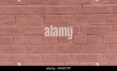 Empty Old Red color brick wall. Painted Wall Surface. Grunge Red Stonewall texture background. Abstract Web Banner Design Element. Copy Space. Stock Photo