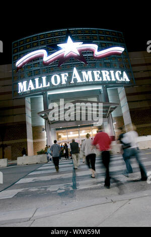 Mall of America er Nordamerikas største kjøpesenter, med eget hotel, fornøyelsespark m.m. Stock Photo