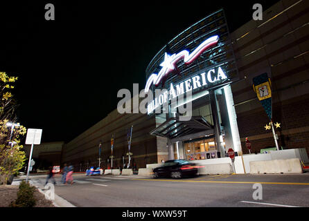 Mall of America er Nordamerikas største kjøpesenter, med eget hotel, fornøyelsespark m.m. Stock Photo