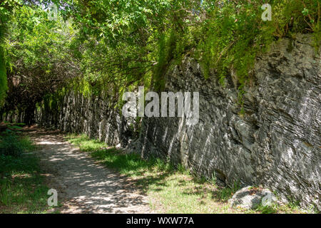 A section of the Railway Trail on the Island of Bermuda Stock Photo