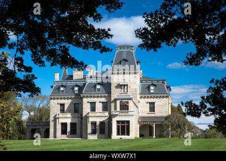 Chateau-sur-Mer built 1852 one of the famous elegant Newport Mansions on Rhode Island, USA Stock Photo