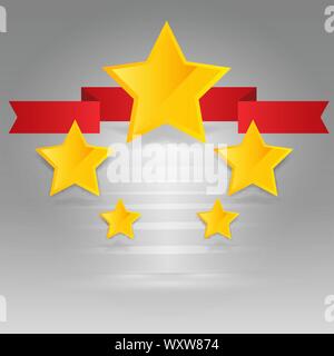 https://l450v.alamy.com/450v/wxw874/five-star-golden-rating-feedback-creative-vector-illustration-with-red-ribbon-winning-for-web-and-print-decoration-stars-on-silver-background-wxw874.jpg