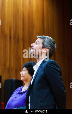 Alberto Fernández  y Matías Lammens presentaron 'Buenos Aires, ciudad del conocimiento' Stock Photo