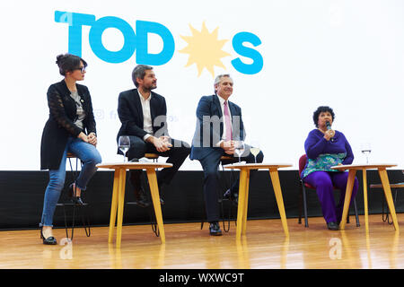 Alberto Fernández  y Matías Lammens presentaron 'Buenos Aires, ciudad del conocimiento' Stock Photo