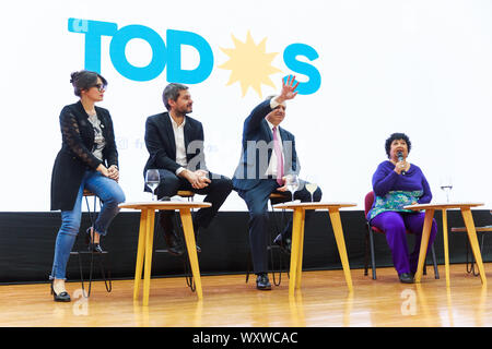 Alberto Fernández  y Matías Lammens presentaron 'Buenos Aires, ciudad del conocimiento' Stock Photo