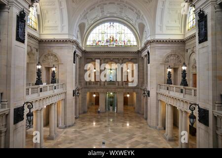 LEIPZIG, GERMANY - MAY 9, 2018: Federal Administrative Court (Bundesverwaltungsgericht) in Leipzig, Germany. It is one of five supreme courts in Germa Stock Photo