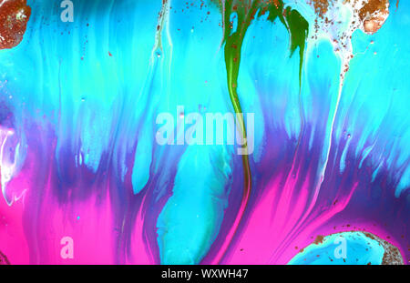 Abstract colorful poster with 3d effect. Flow liquid shape. Fluid vibrant texture. Art wave. Vector paint dynamic Pattern. Wave shape in movement. Stock Photo