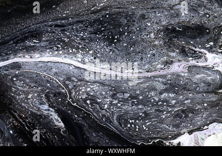 Vector black and white marbled abstract background. Liquid pattern. Grunge vector texture Stock Photo