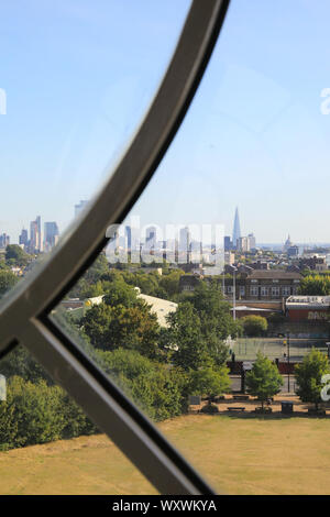 View from the Caledonian Clock Tower, over the Park, where historically the vast animal market took place in the 1800s, in Islington, London, UK Stock Photo