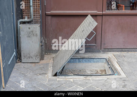 Hatch Trap Door for Cellar Basement Storage Stock Photo Alamy