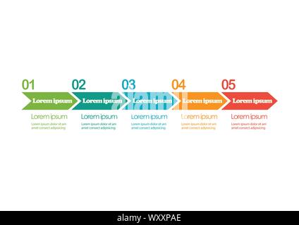 Timeline infographic illustration. Vector illustration Stock Vector